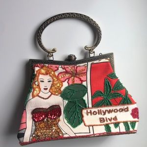 Beaded Hollywood Blvd vintage purse